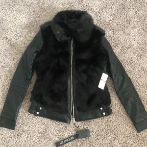 BlankNYC Faux Fur Leather Jacket